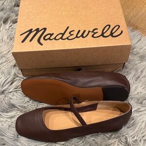 Madewell Dark Brown Leather Flats